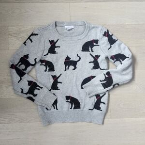 Shrinking Violet Cat Womans Sweater XS